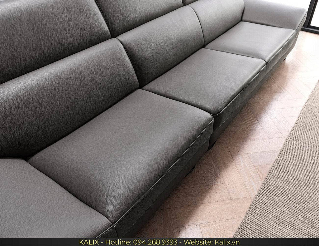 Sofa BATELI - Sofa văng da 3 chỗ tựa gật gù KALIX