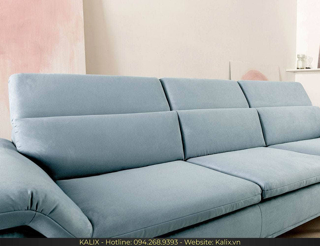 Sofa FORTUNA - Sofa văng nỉ 3 chỗ tựa gật gù KALIX
