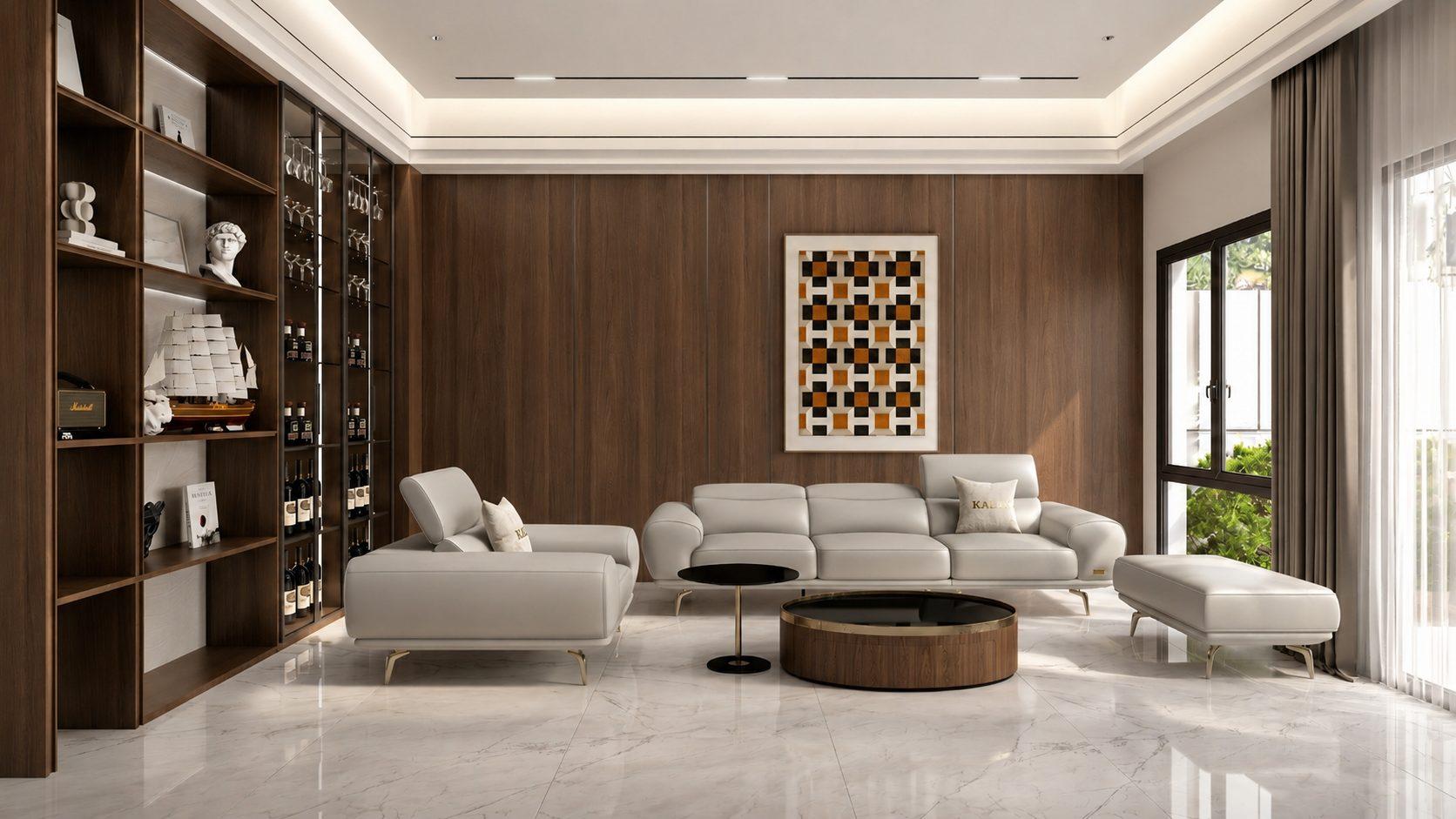 Phòng sau khi ướm sofa Kalix