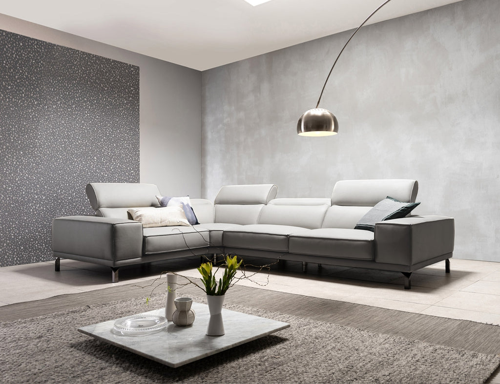 Sofa góc da 4 chỗ tựa gật gù - C.MILANO - 10