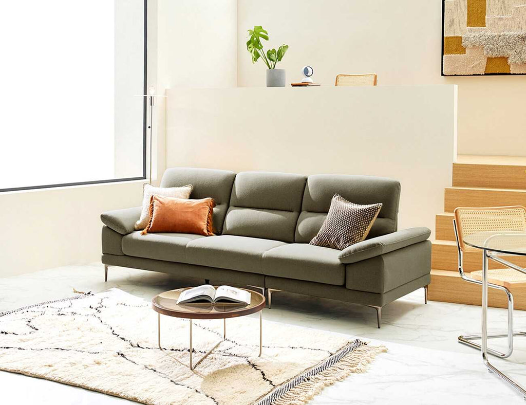 Sofa văng nỉ 3 chỗ tựa liền ROSA - 01