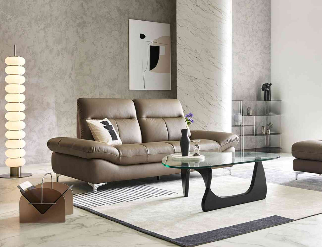 Sofa văng da 2 chỗ tựa liền - AVENUE sofa màu nâu - 19