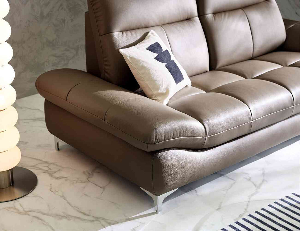 Sofa văng da 2 chỗ tựa liền - AVENUE sofa màu nâu - 21