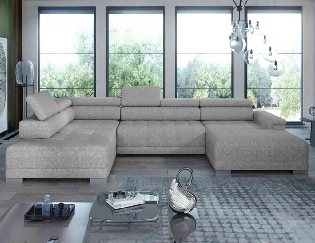 Sofa góc chữ U bọc nỉ - Coventry - 01