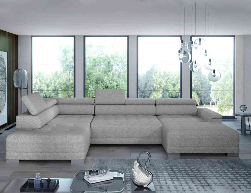 Sofa góc chữ U bọc nỉ - Coventry - 02