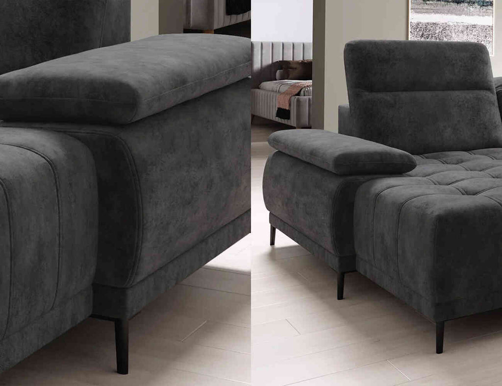 Sofa góc chữ U bọc nỉ - Flair - 02