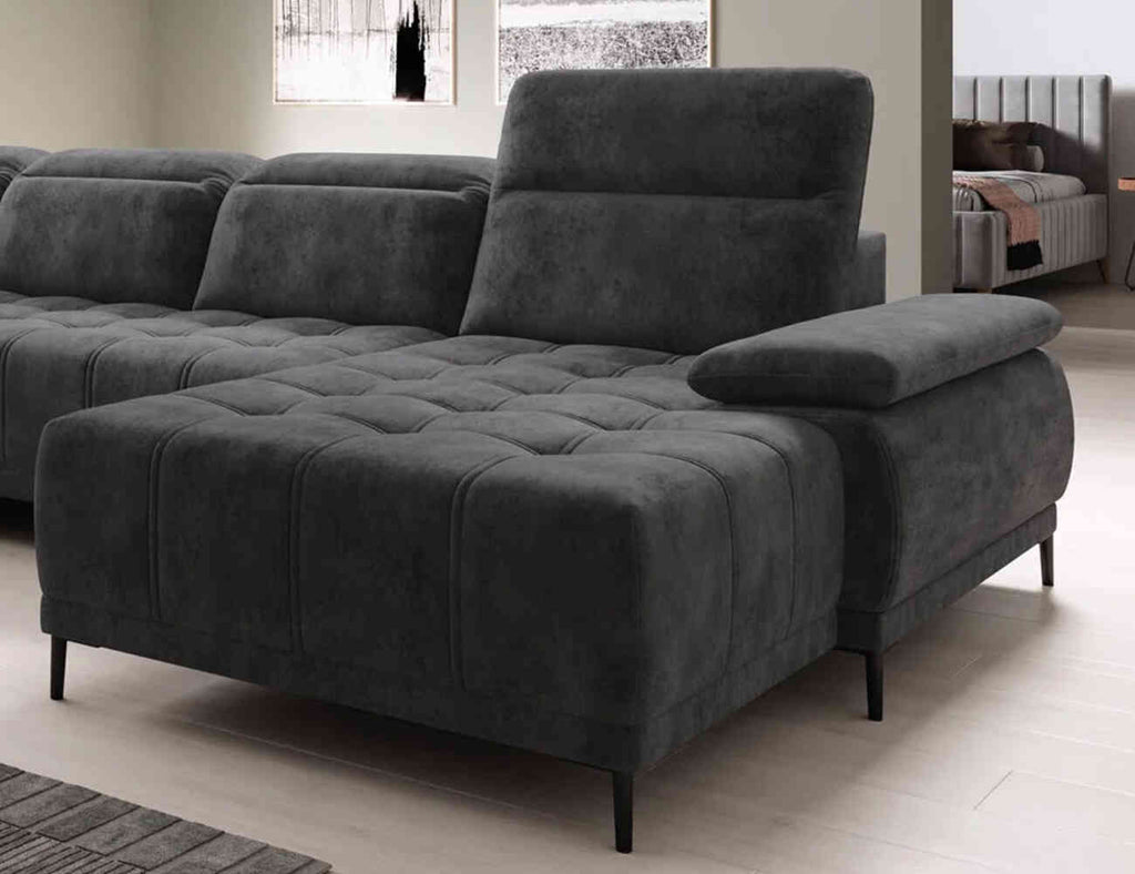 Sofa góc chữ U bọc nỉ - Flair - 05