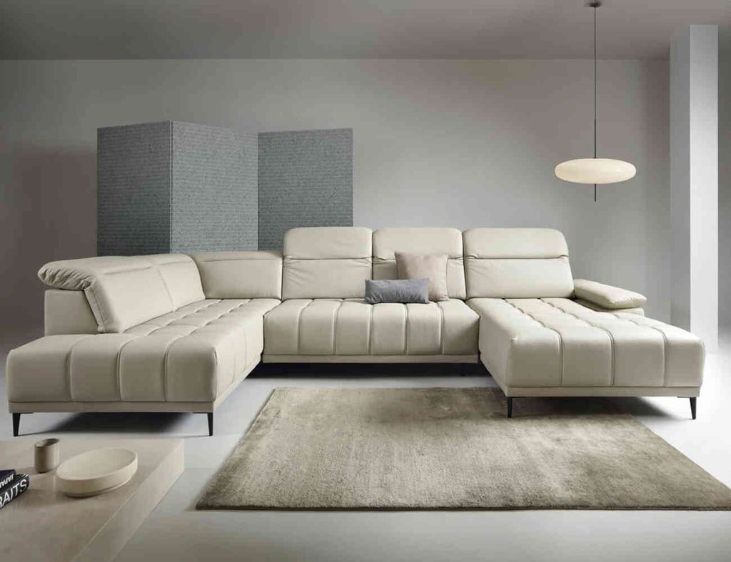 Sofa góc chữ U bọc nỉ - Flair - 06