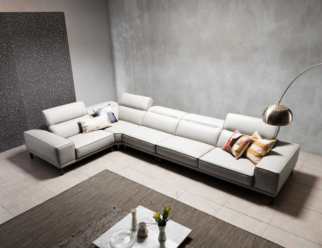 Sofa góc da 5 chỗ tựa gật gù -C.MILANO - 16