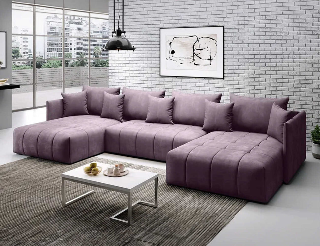 Sofa góc chữ U bọc nỉ - Overture - 04