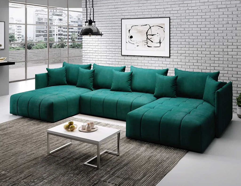 Sofa góc chữ U bọc nỉ - Overture - 01