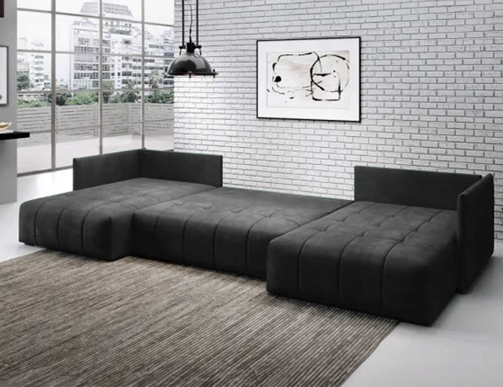 Sofa góc chữ U bọc nỉ - Overture - 02