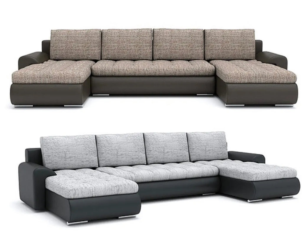 Sofa góc chữ U bọc nỉ - Pantheon - 02