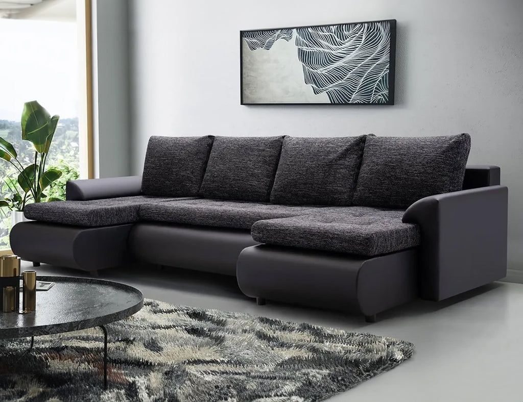 Sofa góc chữ U bọc nỉ - Pantheon - 01