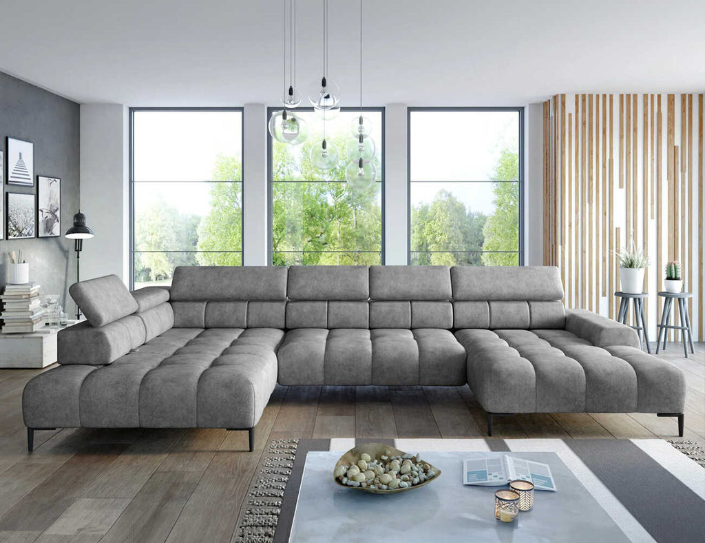 Sofa góc chữ U bọc nỉ - Primrose - 01