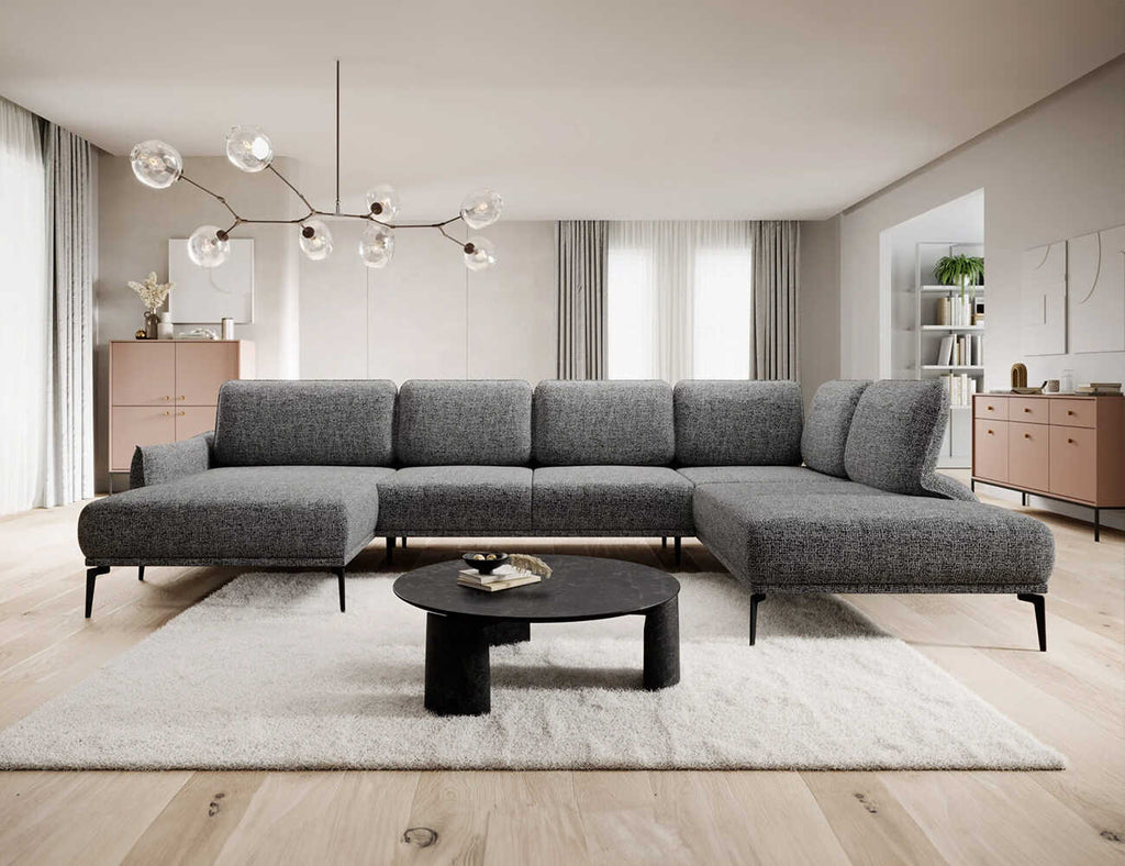 Sofa góc chữ U bọc nỉ - Sonnet