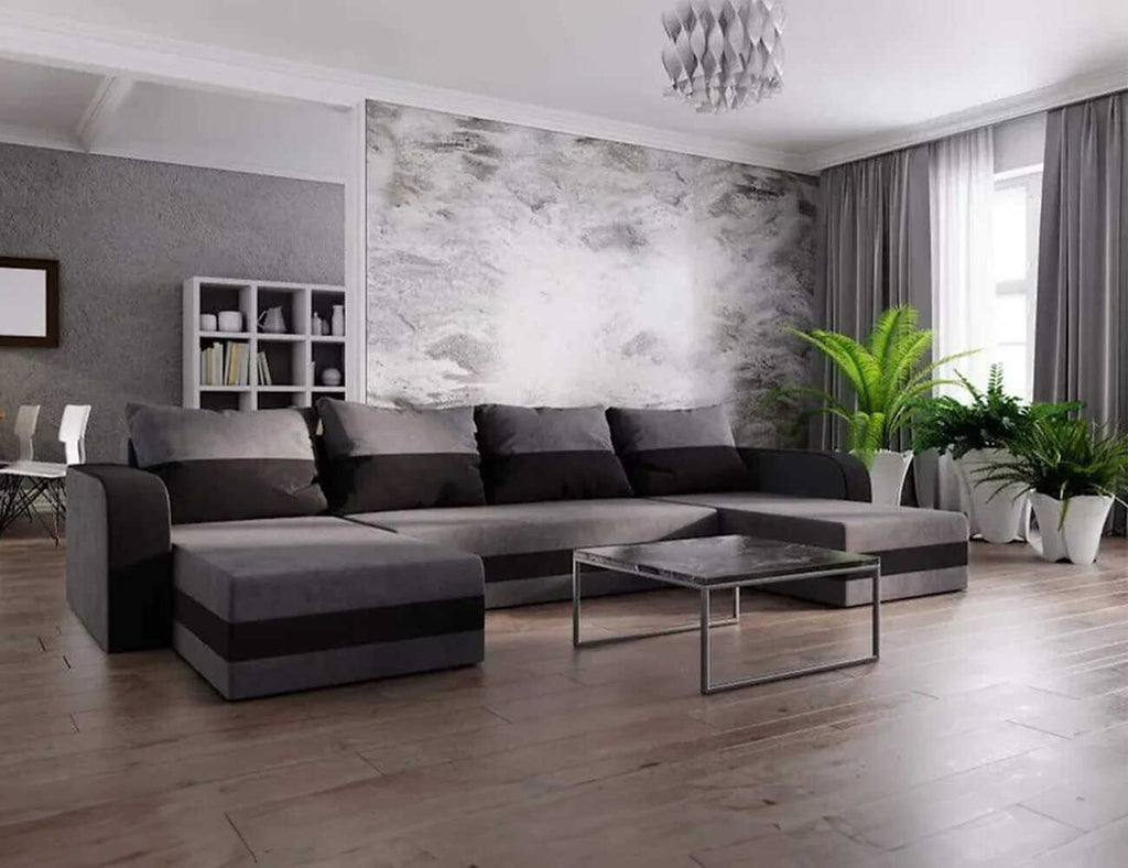 Sofa góc chữ U bọc nỉ - Winslow - 02