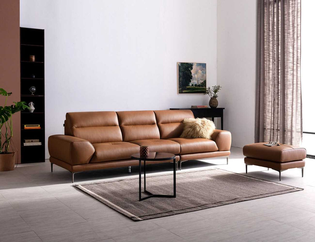 AMANDA - Sofa văng da 3 chỗ tựa liền - 01