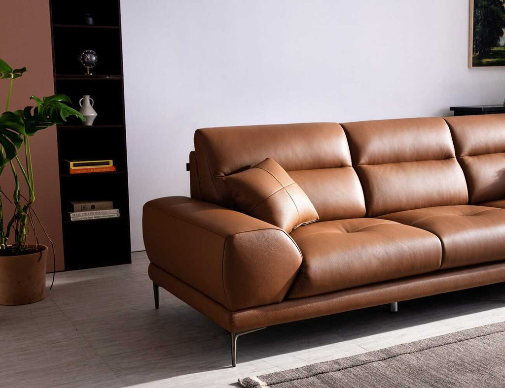 AMANDA - Sofa văng da 3 chỗ tựa liền - 04