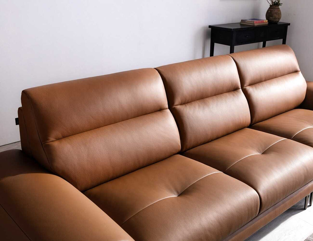 AMANDA - Sofa văng da 3 chỗ tựa liền - 05