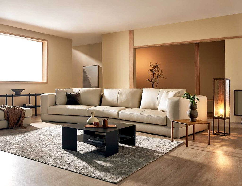 ANDEX - Sofa văng da 3 chỗ tựa liền - Sofa cong - 21