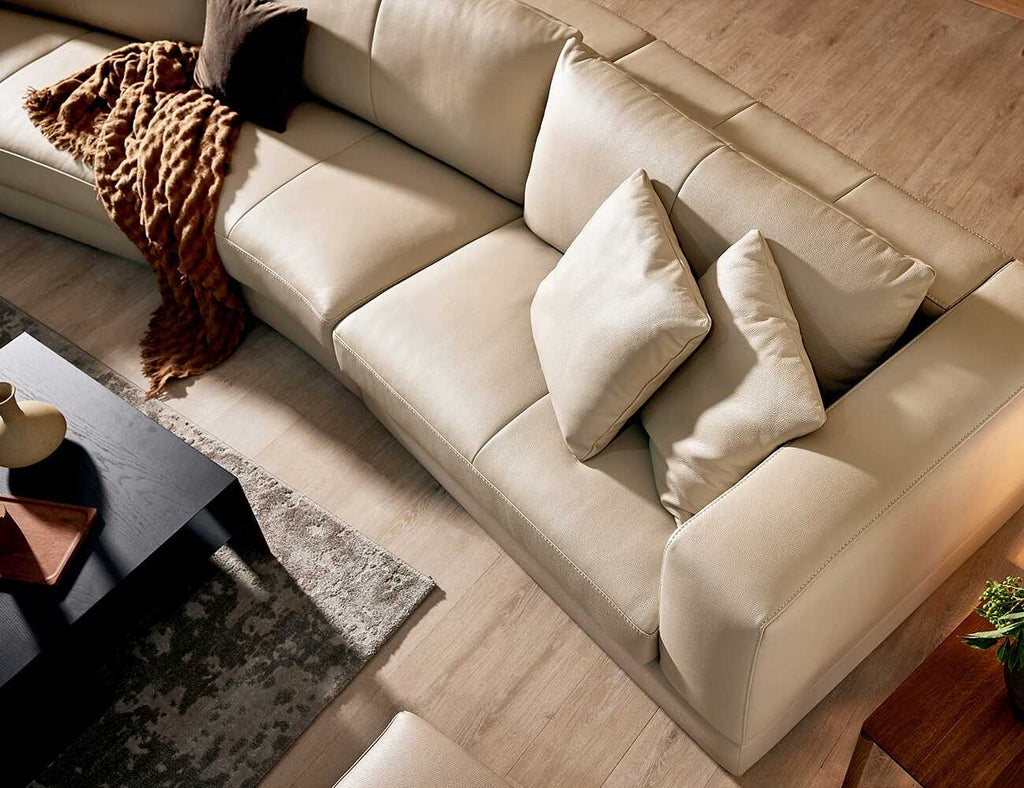 ANDEX - Sofa văng da 3 chỗ tựa liền - Sofa cong - 23