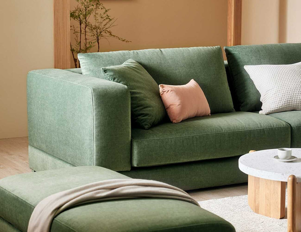 Sofa văng nỉ 2 chỗ tựa liền - ANDEX - 02