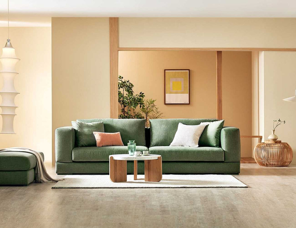 Sofa văng nỉ 2 chỗ tựa liền - ANDEX - 05