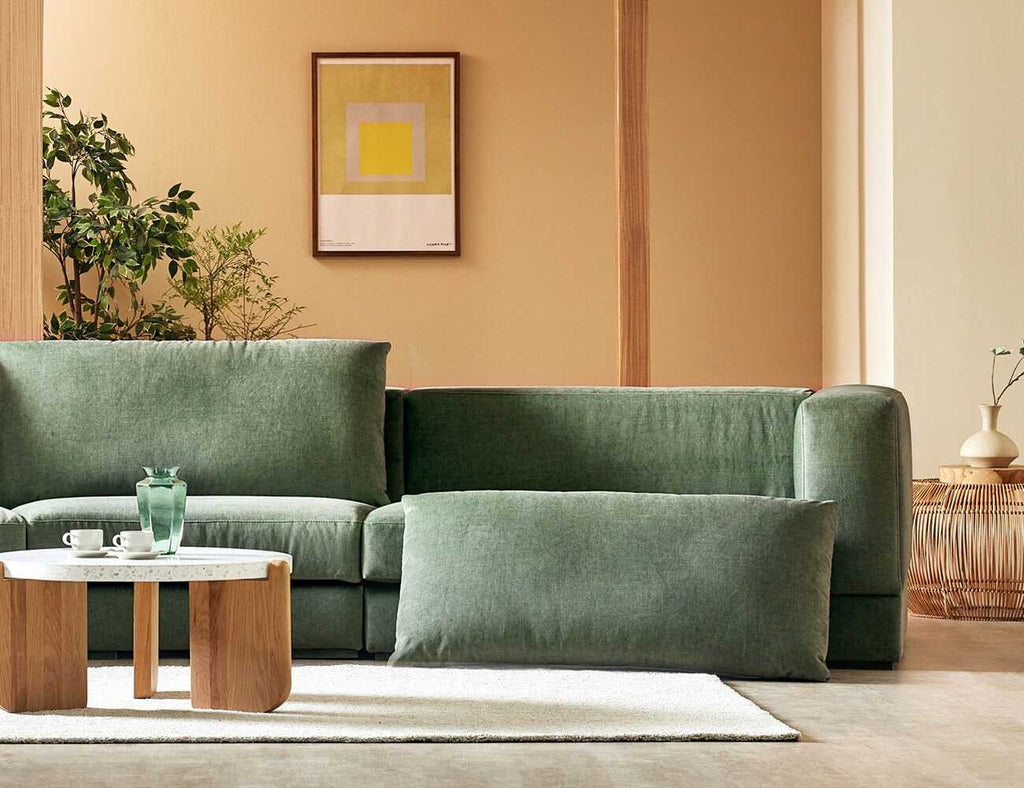 Sofa văng nỉ 3 chỗ tựa liền - ANDEX - 22