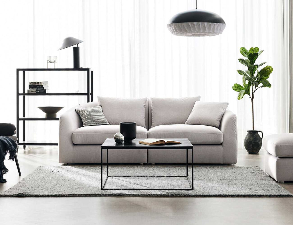 Sofa văng nỉ 2 chỗ tựa liền - AREN - 205