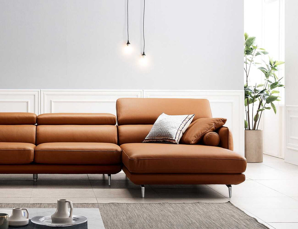 Sofa văng da 3 chỗ tựa gật gù - ATH - 12