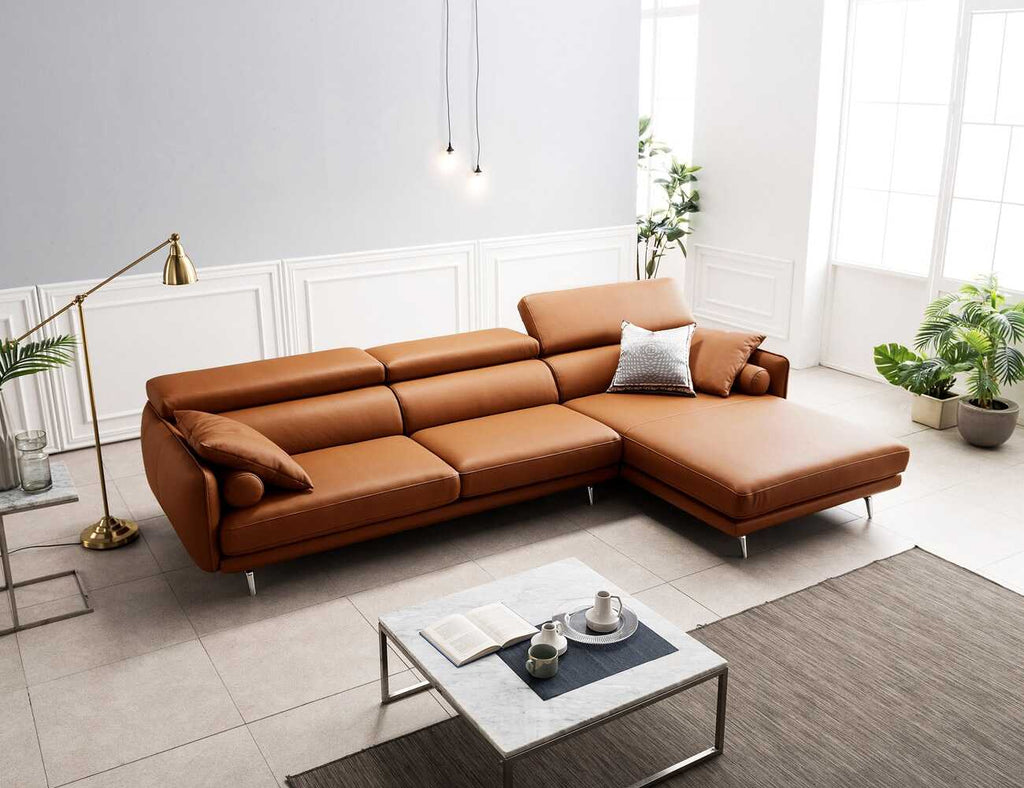 Sofa văng da 3 chỗ tựa gật gù - ATH - 13