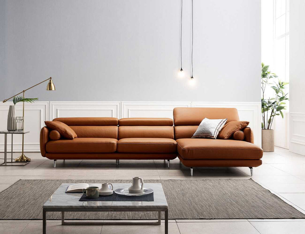 Sofa văng da 3 chỗ tựa gật gù - ATH - 11