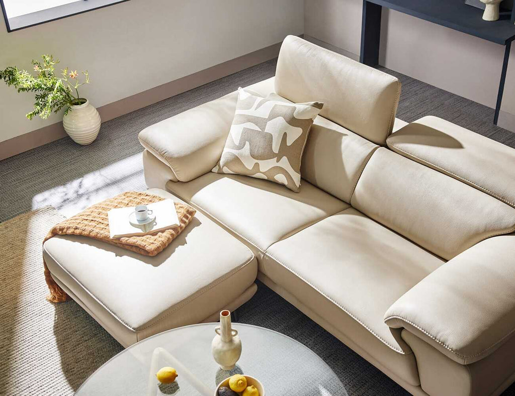 Sofa văng da 2 chỗ tựa gật gù - BERNI - 26