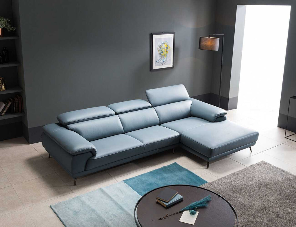 Sofa góc da 3 chỗ tựa gật gù - BERNI - 24