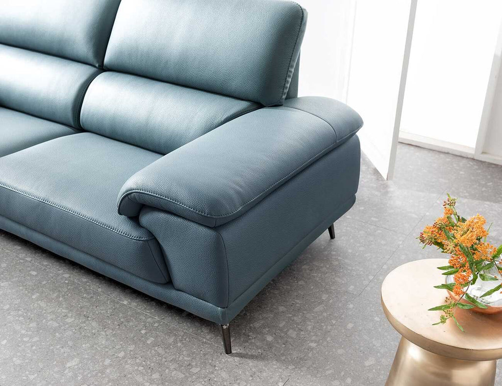 Sofa văng da 2 chỗ tựa liền - BERNI - 17