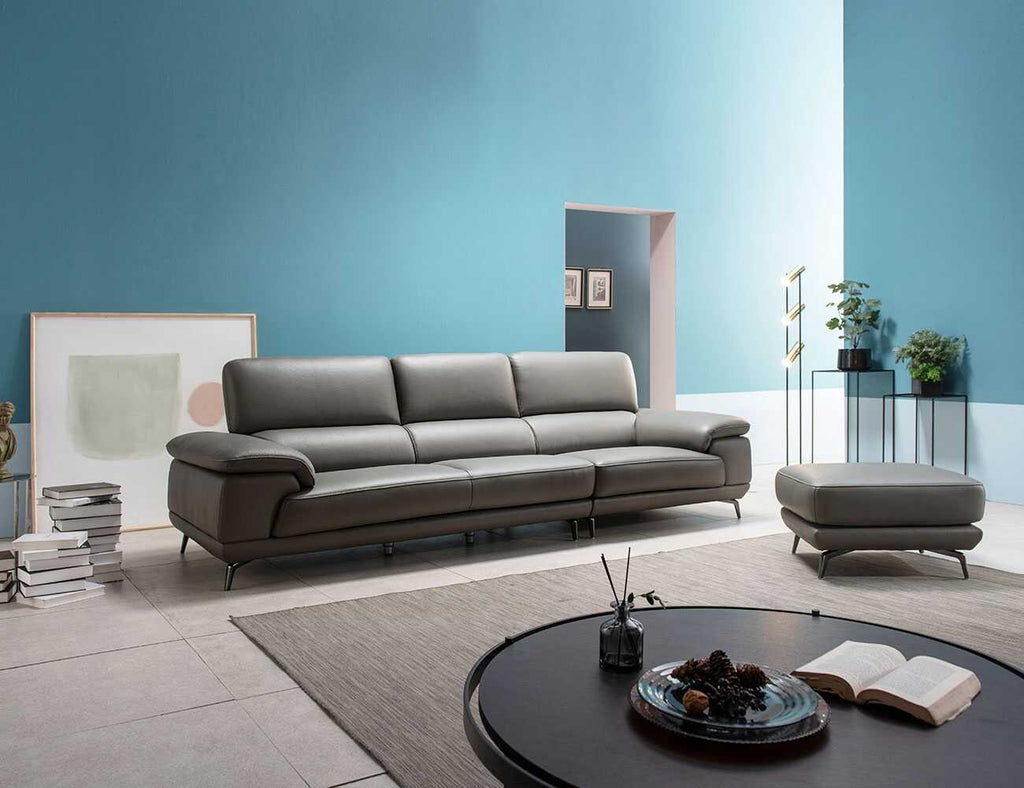 Sofa văng da 3 chỗ tựa liền - BERNI - 21