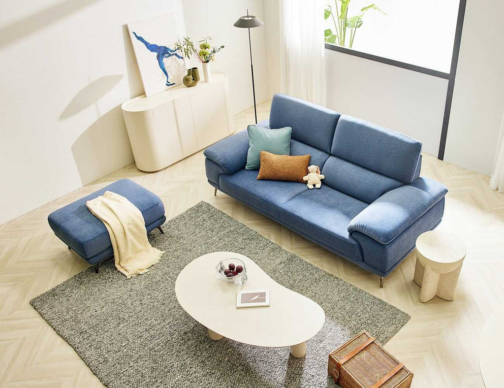 Sofa văng nỉ 2 chỗ tựa liền - BERNI - 12