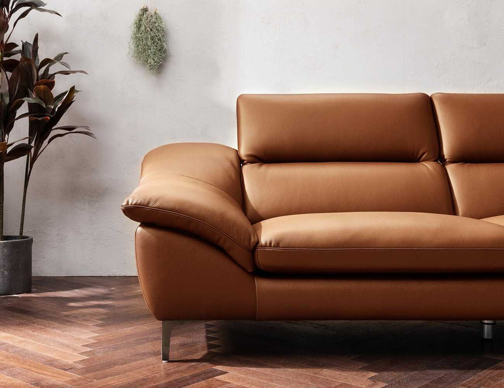 Sofa góc da 3 chỗ tựa gật gù - BIGGY - 14