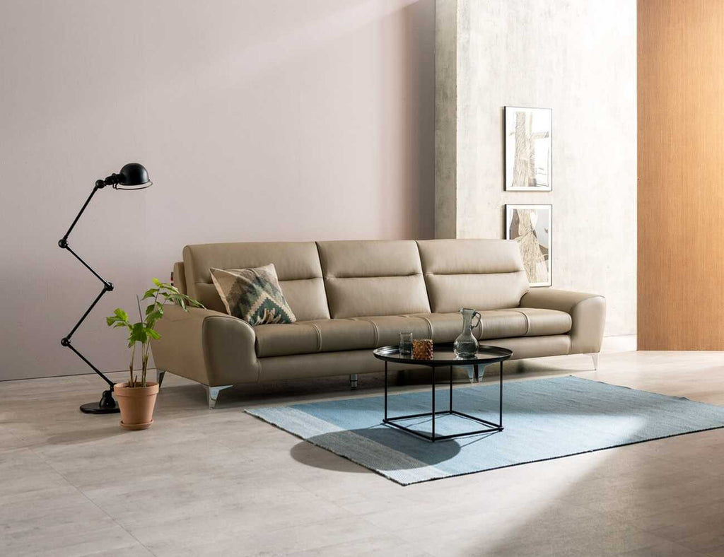 Sofa văng da 3 chỗ tựa liền - BIT - 15