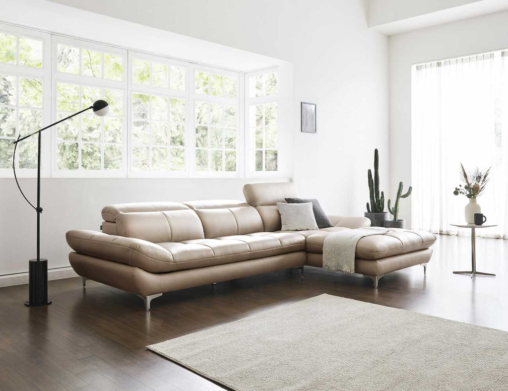 Sofa góc bọc da 3 chỗ - BOBBY - 10