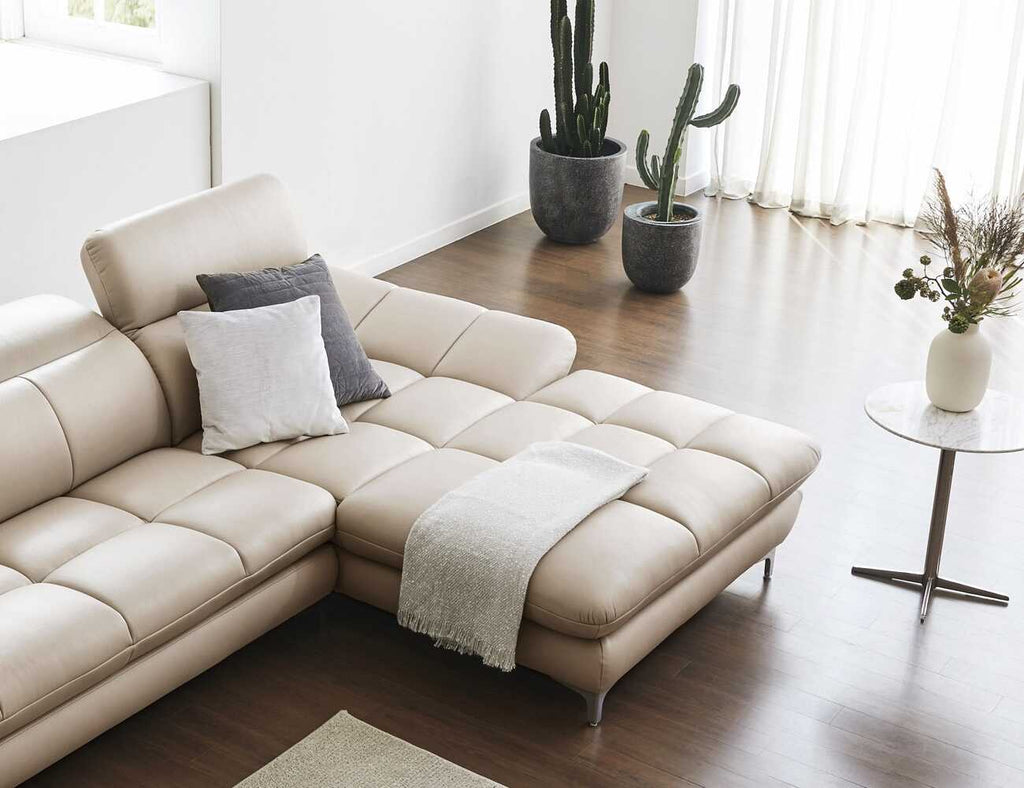 Sofa góc bọc da 3 chỗ - BOBBY - 12