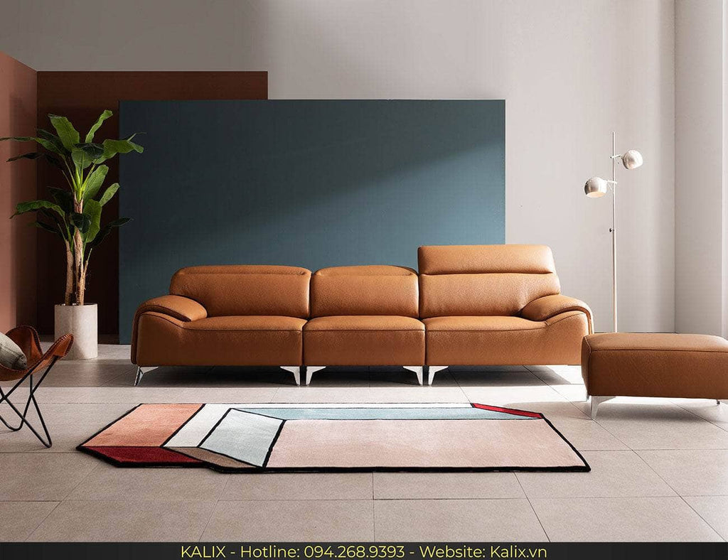 Sofa CATELLO - Sofa văng da 3 chỗ tựa gật gù KALIX