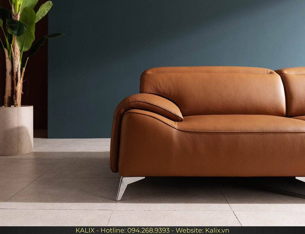 Sofa CATELLO - Sofa văng da 3 chỗ tựa gật gù KALIX