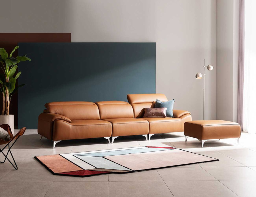 Sofa văng da 3 chỗ tựa gật gù - CATELLO - 13