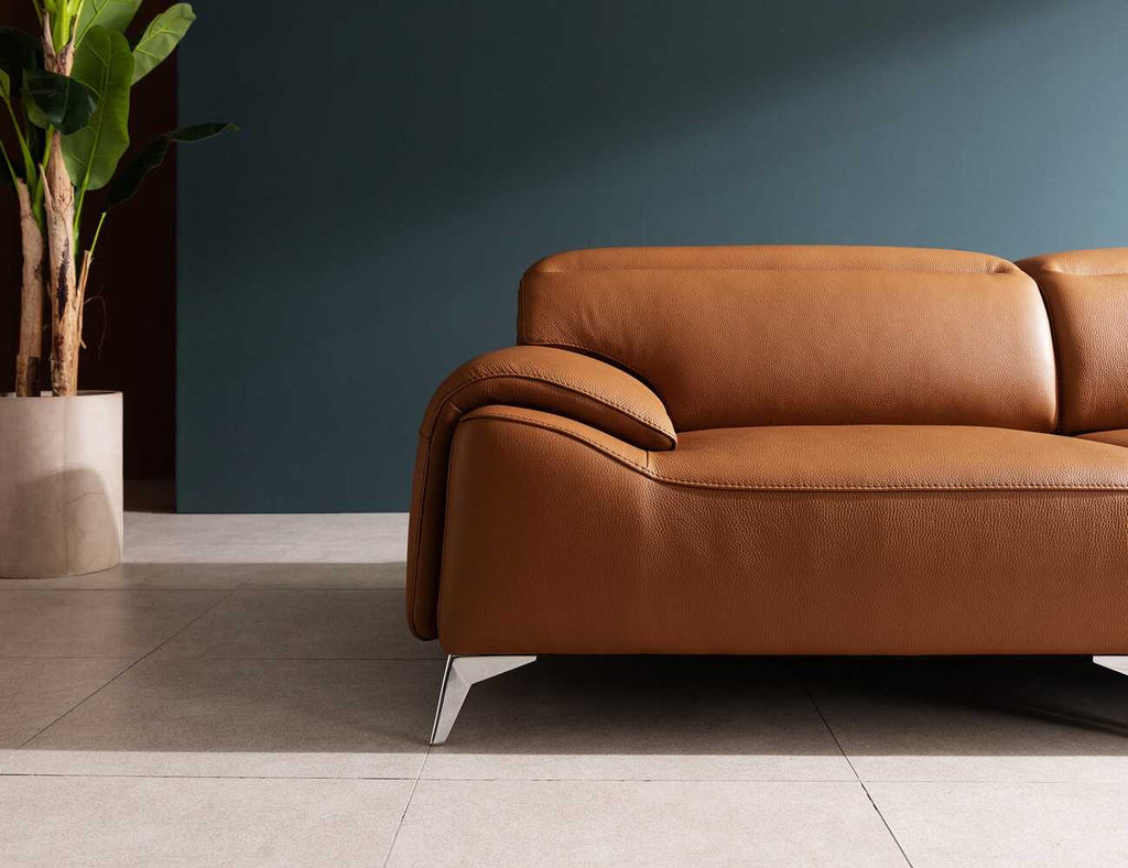 Sofa văng da 3 chỗ tựa gật gù - CATELLO - 14