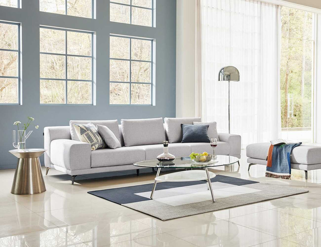 Sofa văng nỉ 3 chỗ tựa liền CORENTIN - 02