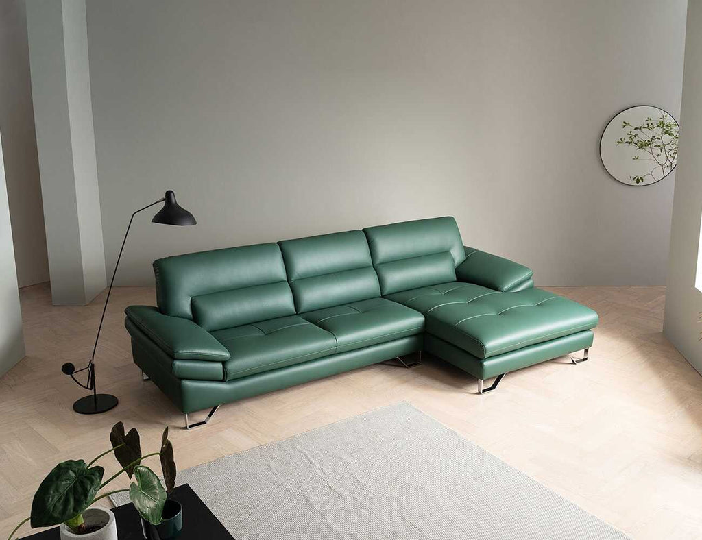 Sofa góc da 3 chỗ tựa liền DALLAS 2