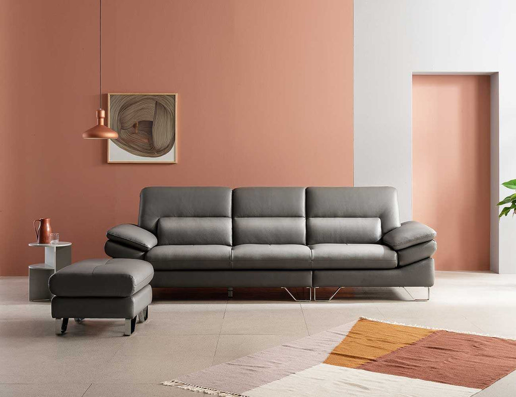 Sofa văng da 3 chỗ tựa liền DALLAS 30