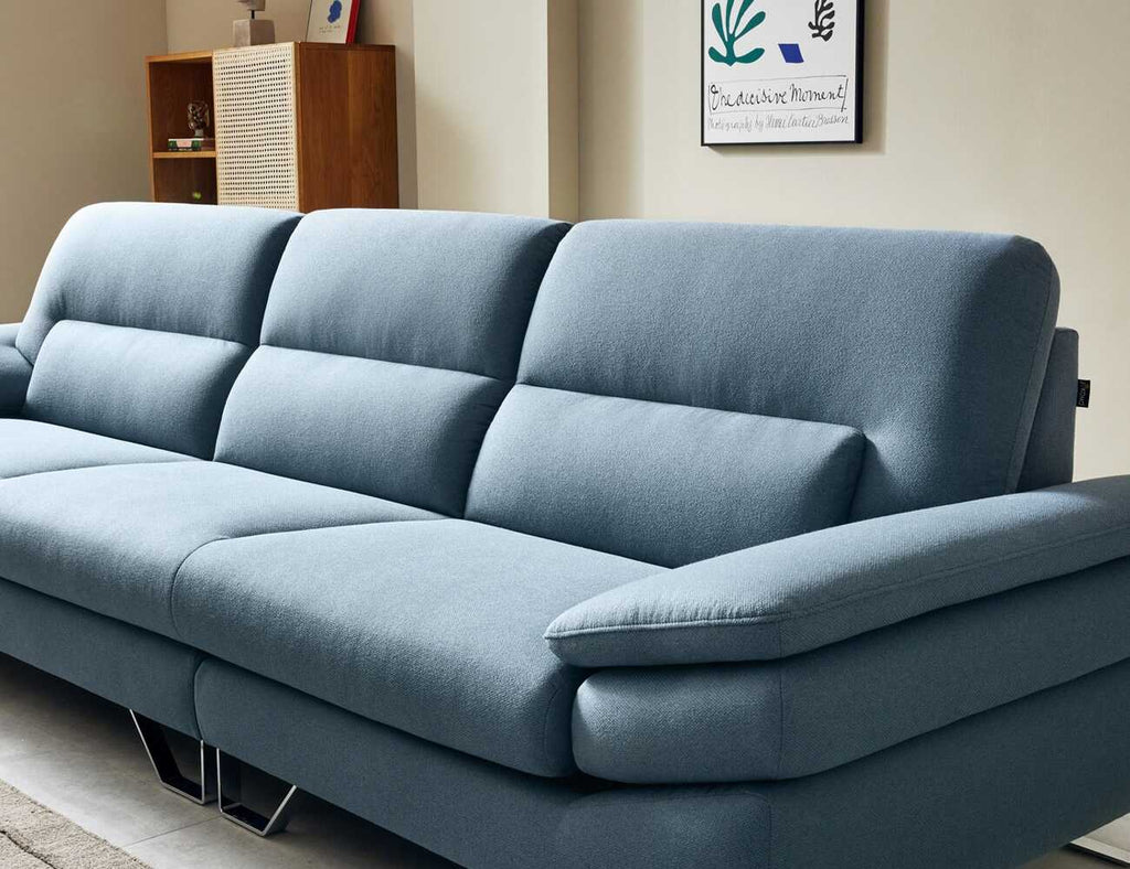 Sofa văng nỉ 3 chỗ tựa liền DALLAS xanh 4